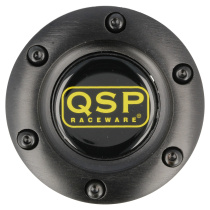 QSP Tutknapp med ring Svart